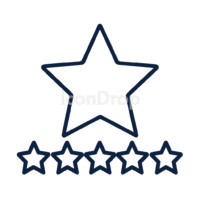 5 Star Icon Outline