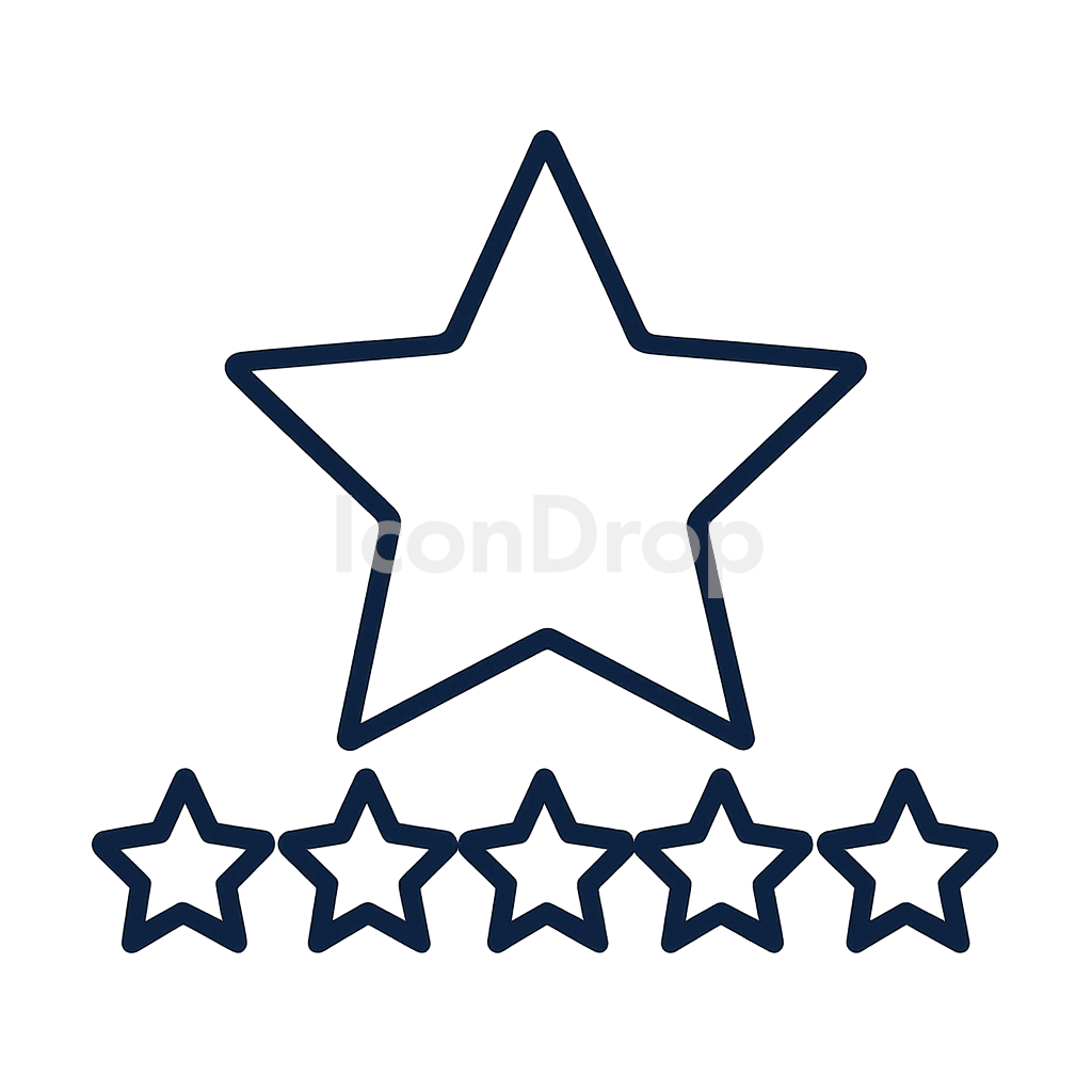 5 Star Icon Outline