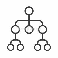 Abstract Syntax Tree Icon Outline