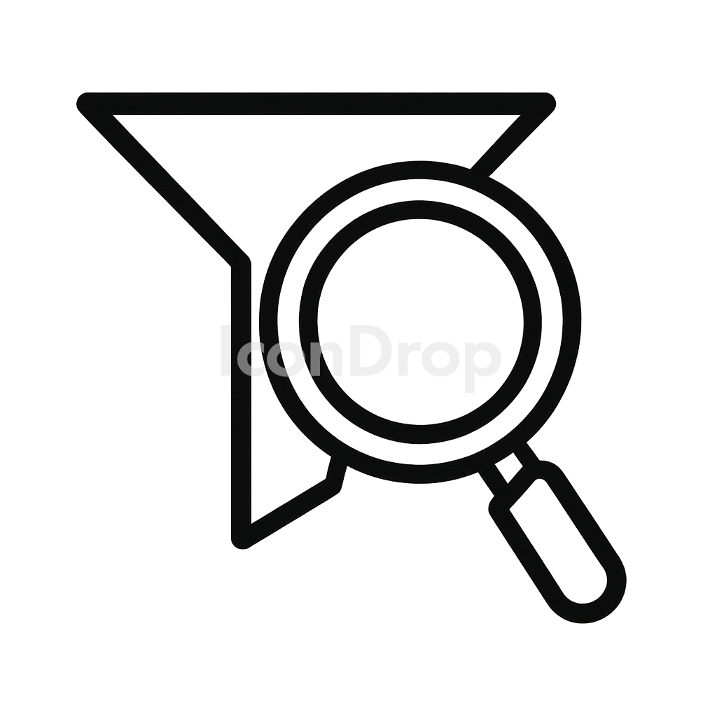 Advanced Search Icon Outline