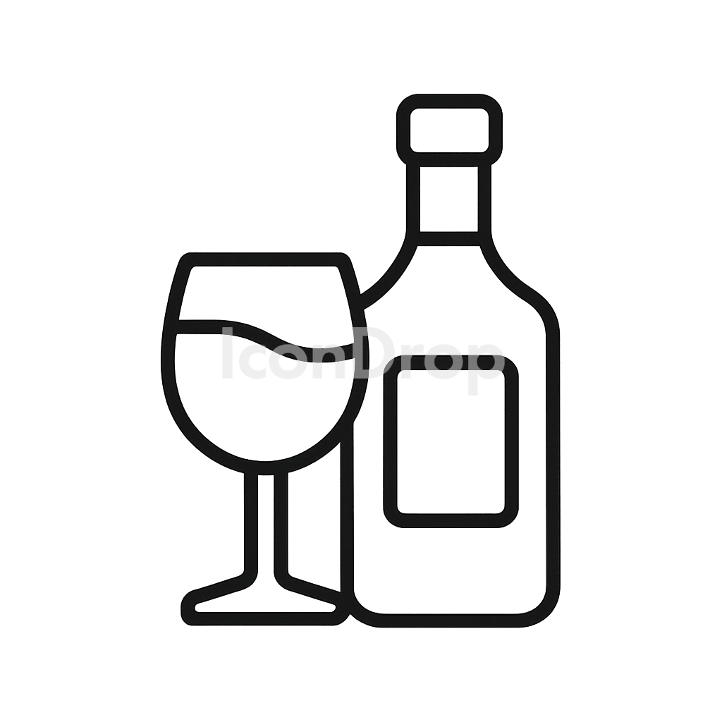 Alcohol Drink Icon Outline