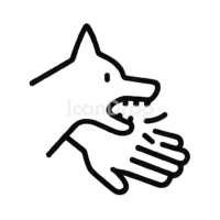 Animal Bite Icon Outline