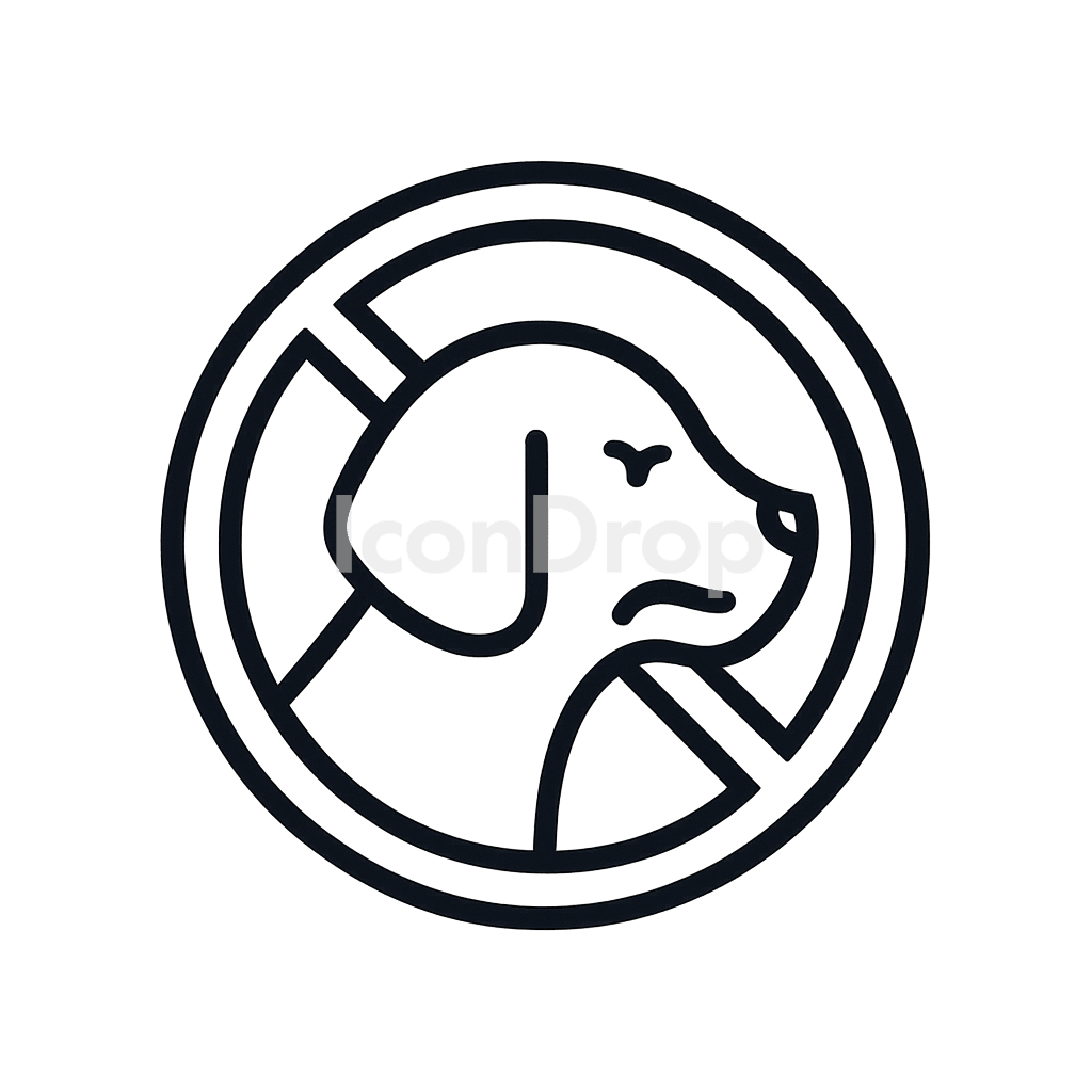 動物虐待のアイコン アウトライン