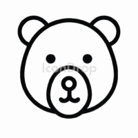 Animal Face Icon Outline