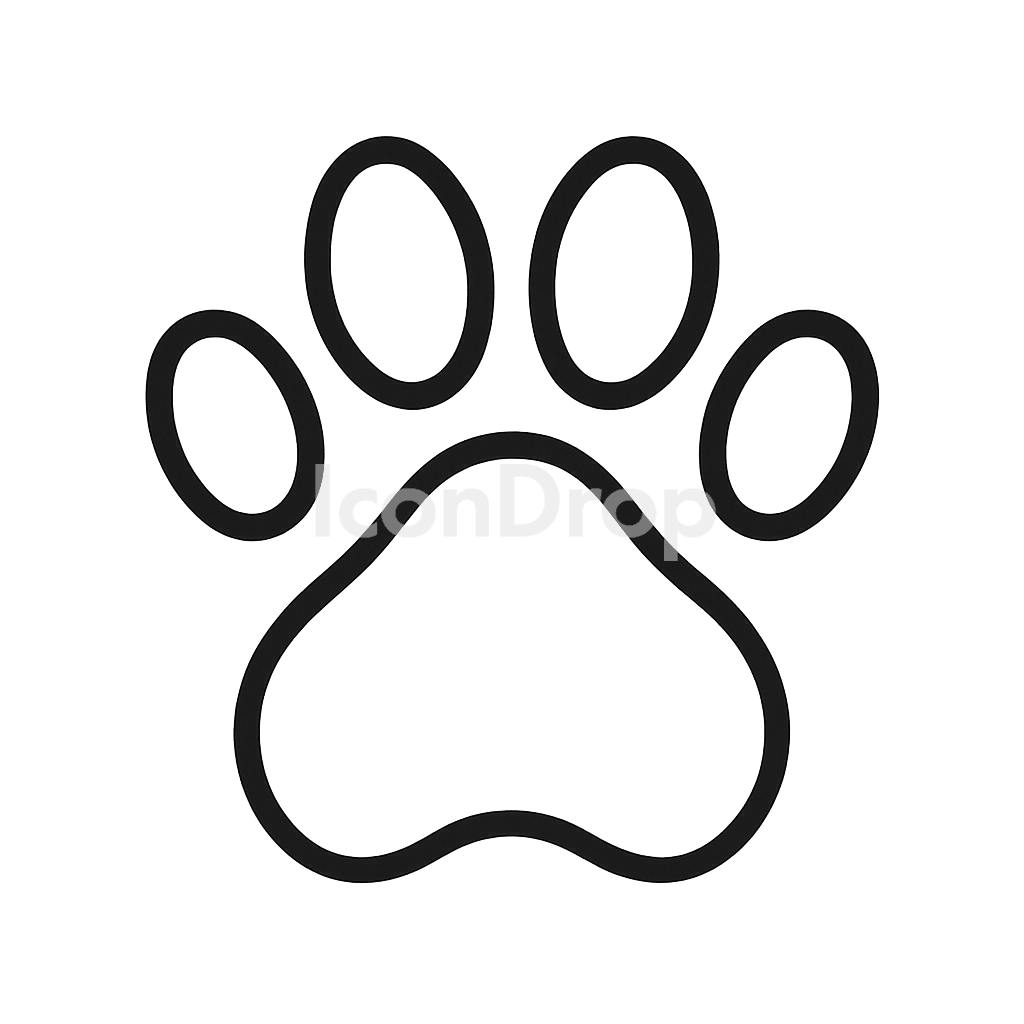 Animal Footprint Icon Outline
