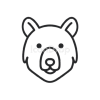 Animal Head Icon Outline