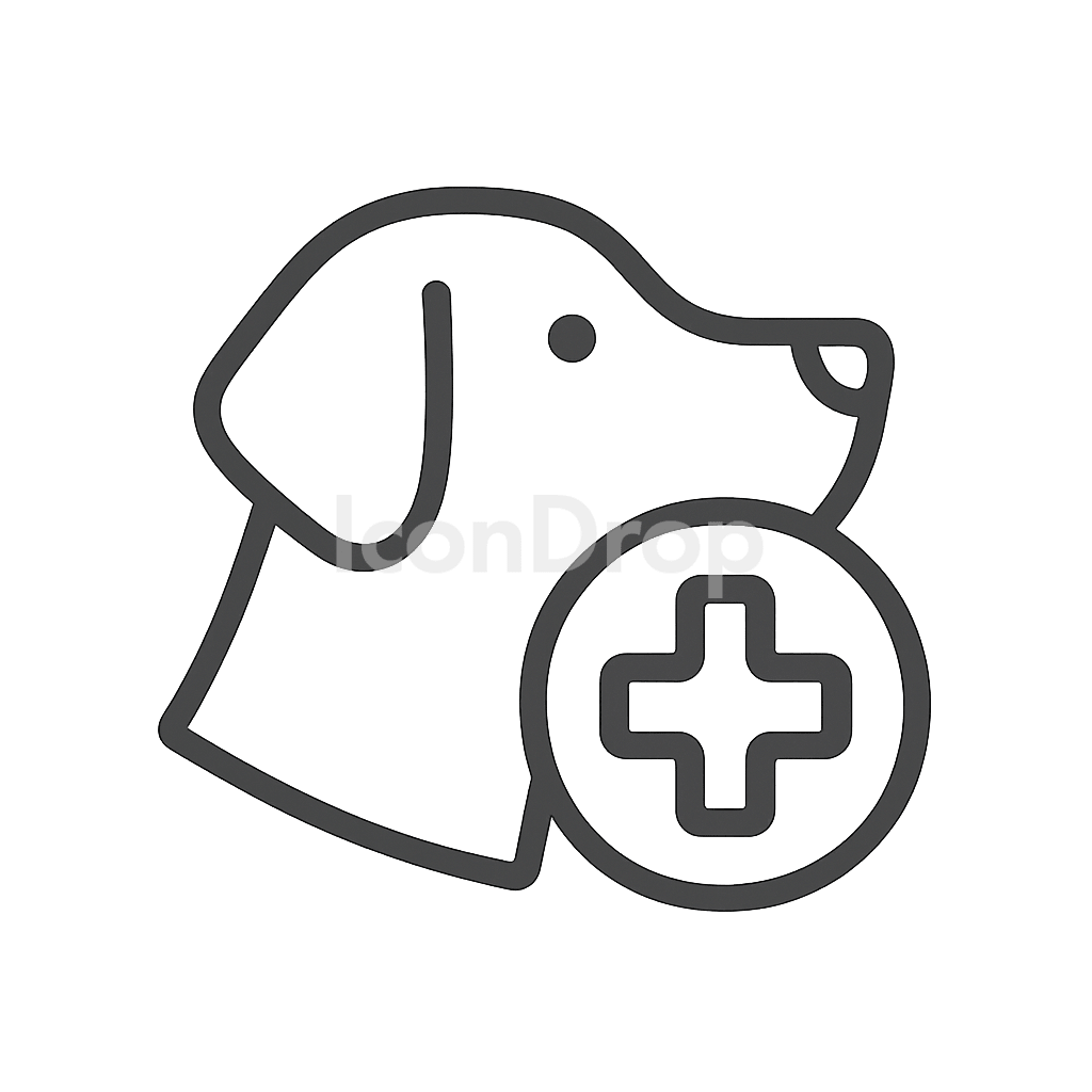 Animal Health Icon Outline