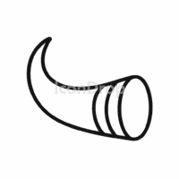 Animal Horn Icon Outline