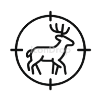 Animal Hunting Icon Outline