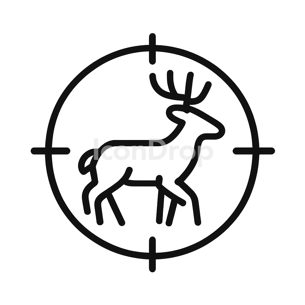 Animal Hunting Icon Outline