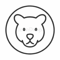 Animal Icon Circle Outline