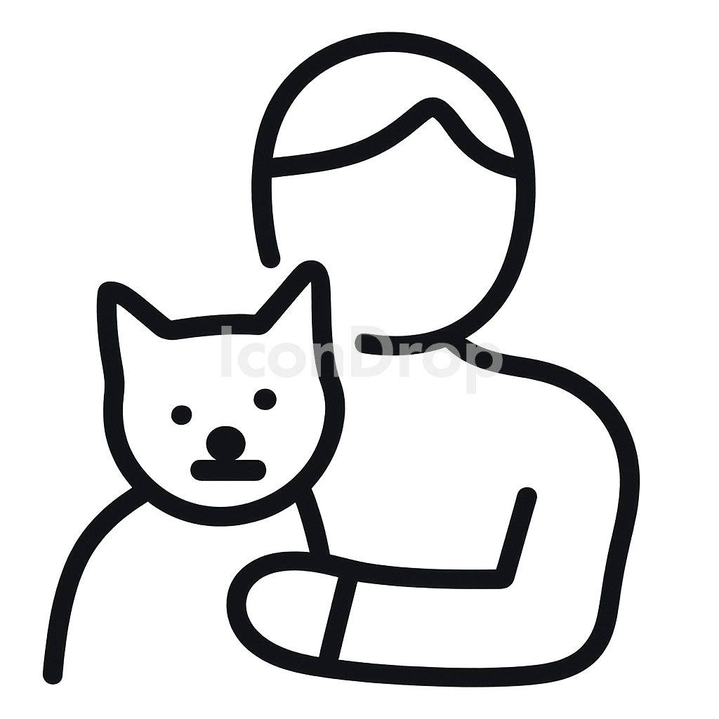 Animal Lover Icon Outline