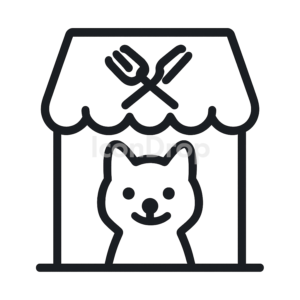 Animal Restaurant Icon Outline