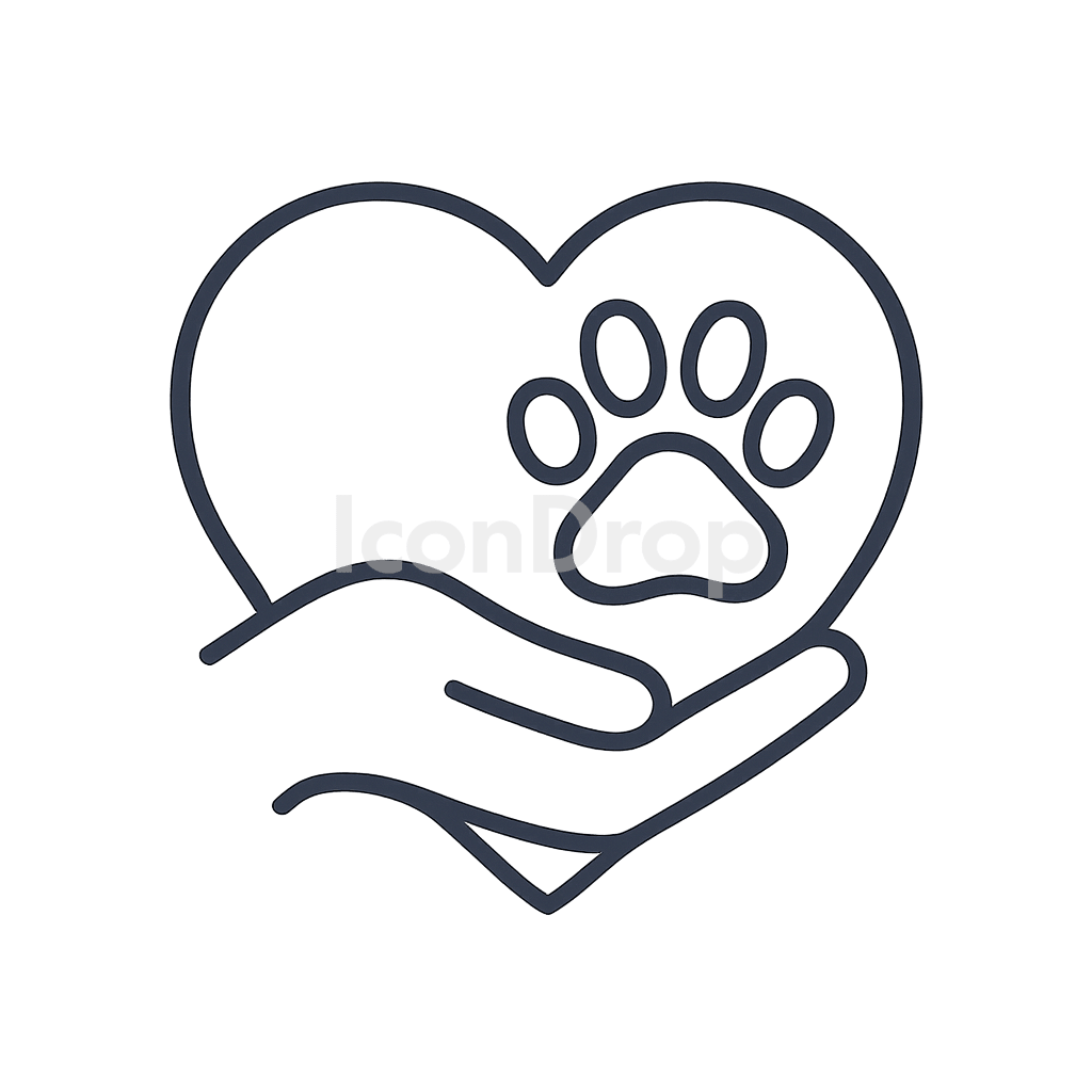 Animal Rights Icon Outline