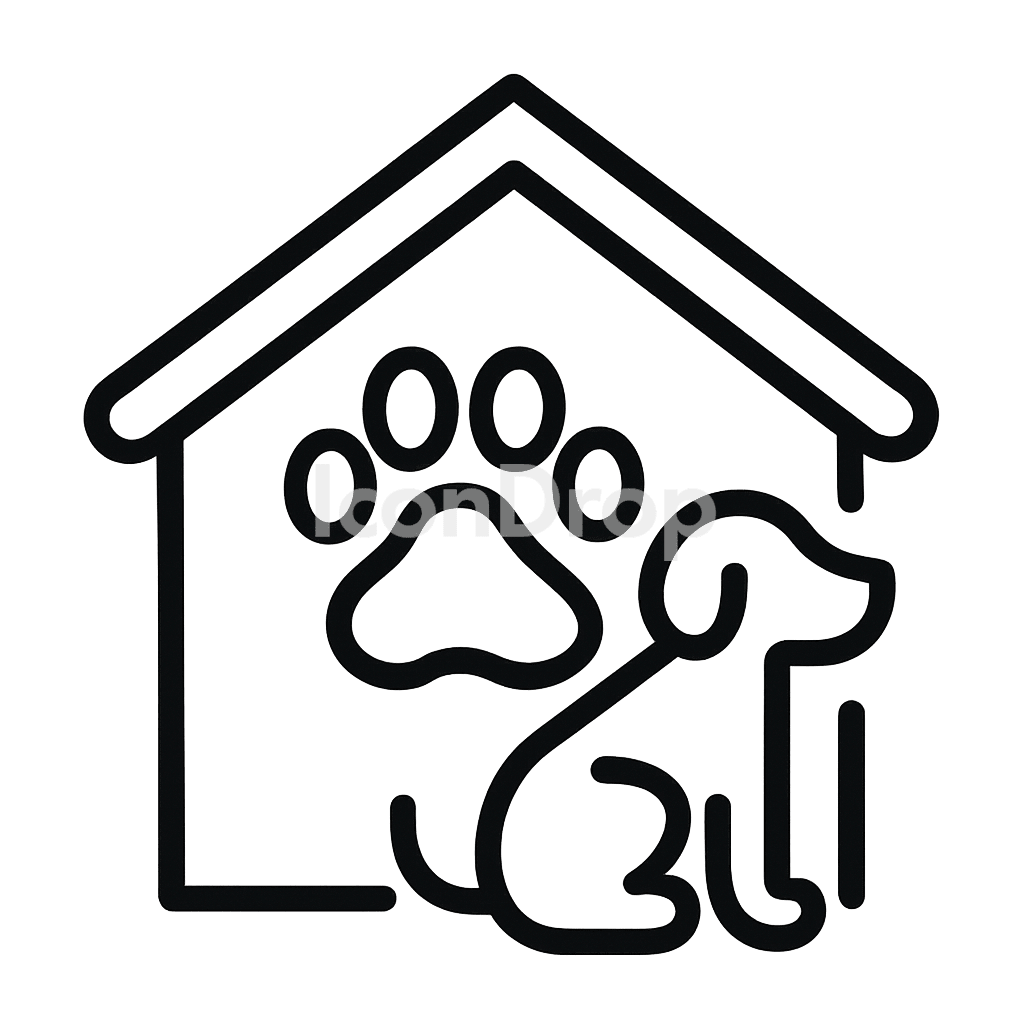 Animal Shelter Icon Outline
