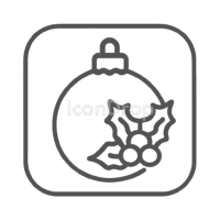 App Icon Christmas Aesthetic Outline