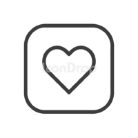 App With Love Heart Icon Outline