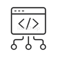 Application Programming Interface Icon Outline