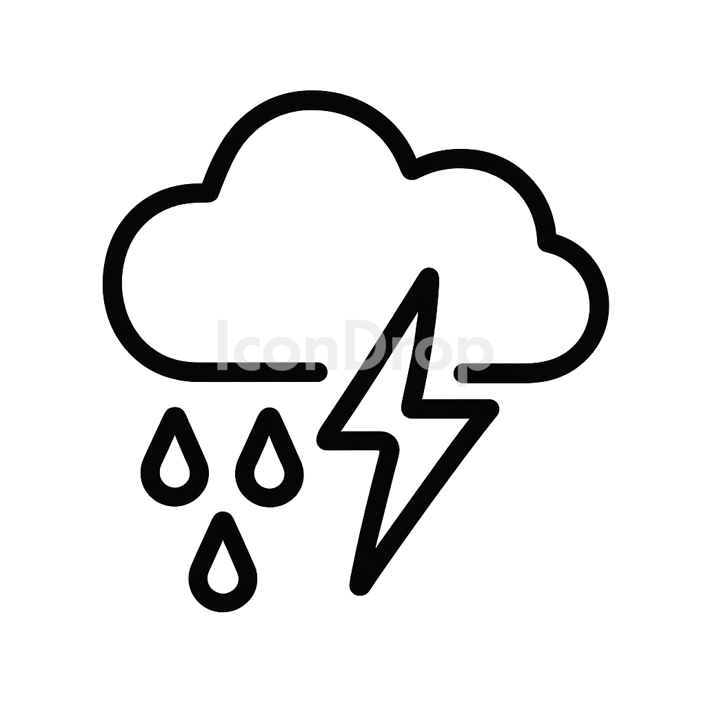 Bad Weather Icon Outline