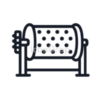 ボールミル(粉砕機)のアイコン(アウトライン)