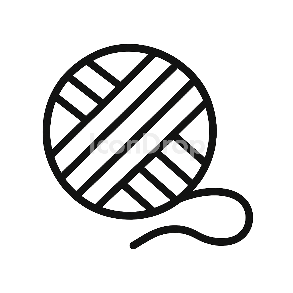 Ball Of Yarn Icon Outline