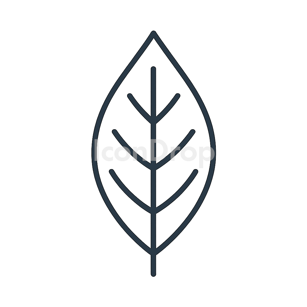Bay Leaf Icon Outline