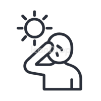 Beat The Heat Icon Outline