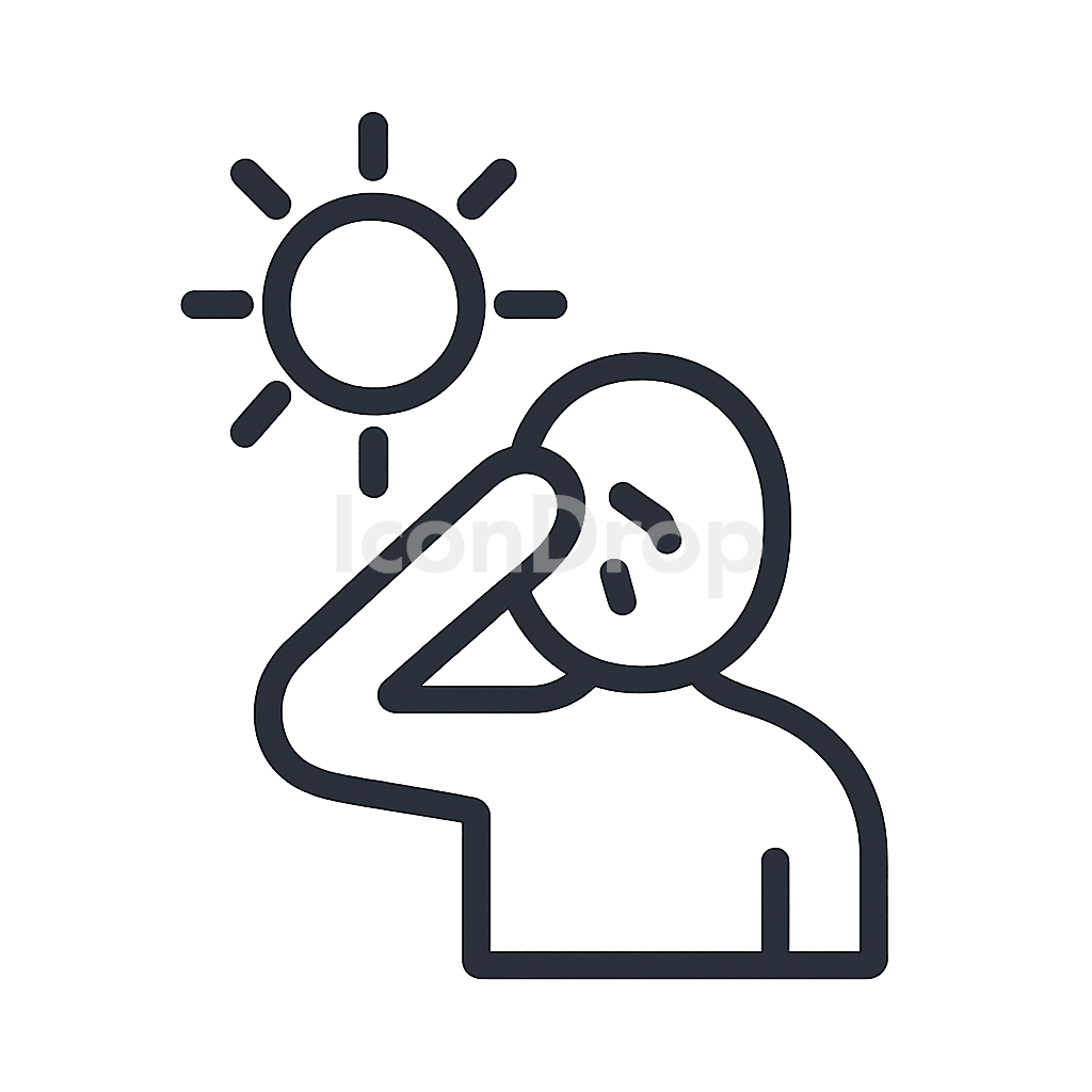 Beat The Heat Icon Outline