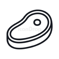 牛肉のアイコン（アウトライン）