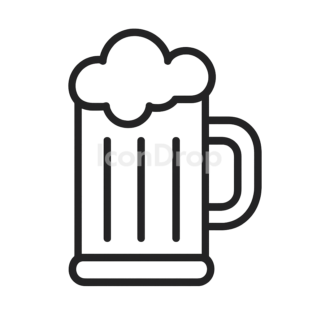 Beer Cup Icon Outline