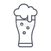 Beer Glass Icon Outline