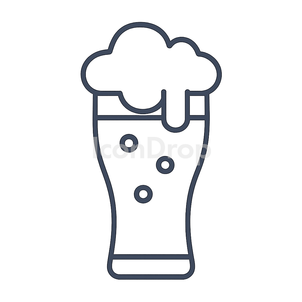 Beer Glass Icon Outline