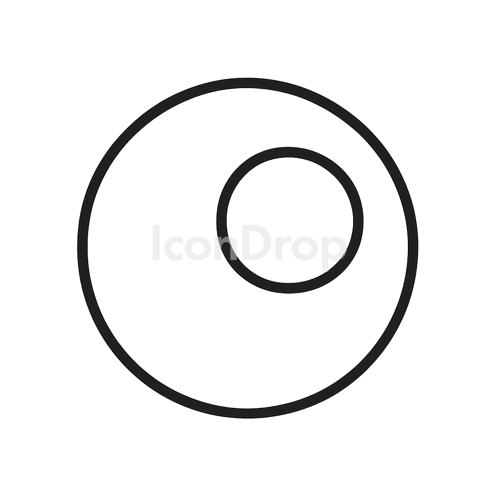 Billiard Ball Icon Outline