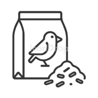 Bird Food Icon Outline