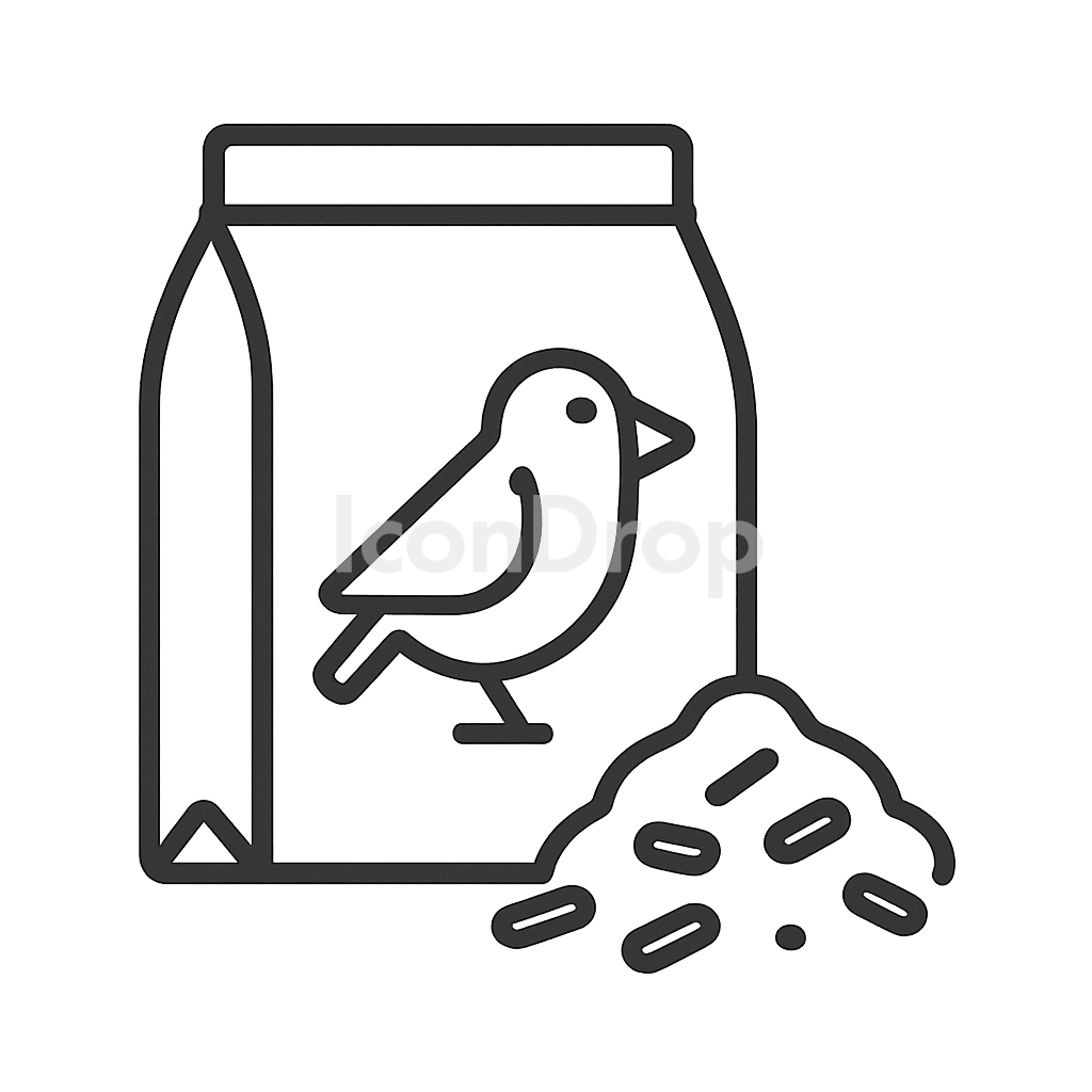 Bird Food Icon Outline