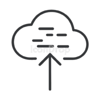 Blink Cloud Storage Icons Outline