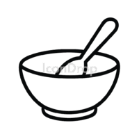 Bowl And Spoon Icon Outline