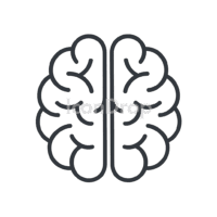 Brain Icon Simple Outline