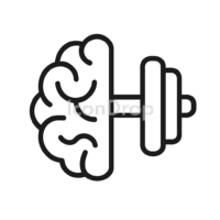 Brain Training Icon Outline