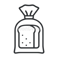 Bread Bag Icon Outline