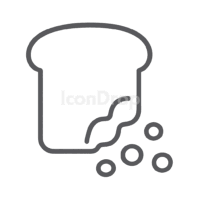 Bread Crumbs Icon Outline