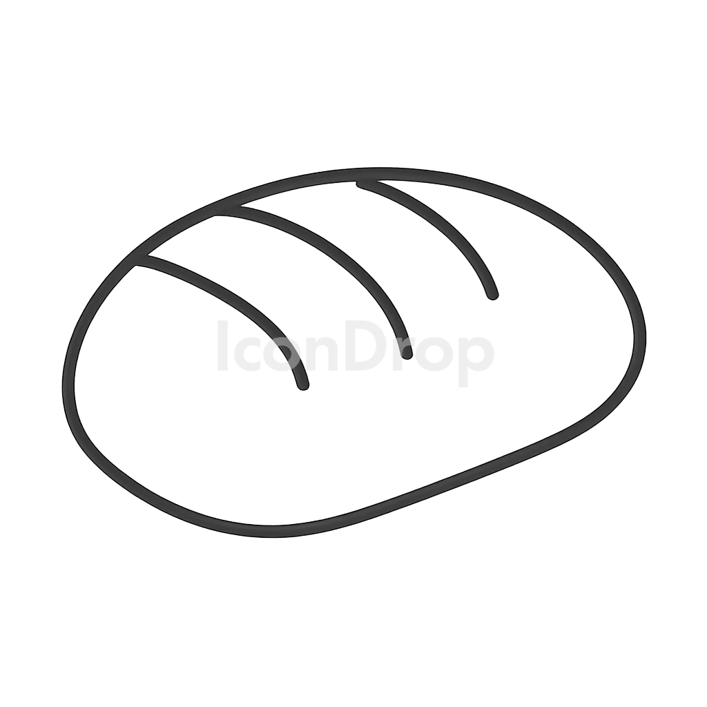 Bread Icon Outline