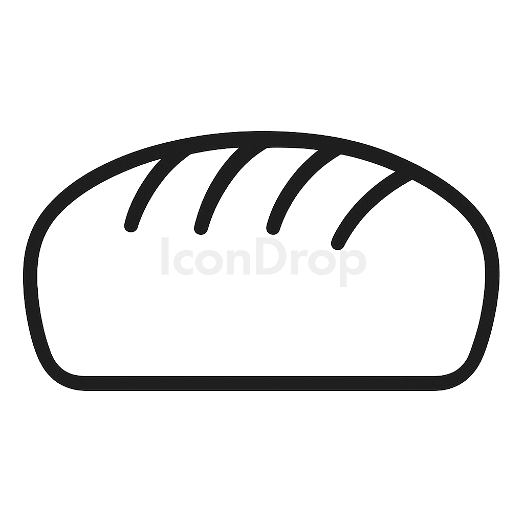 Bread Loaf Icon Outline