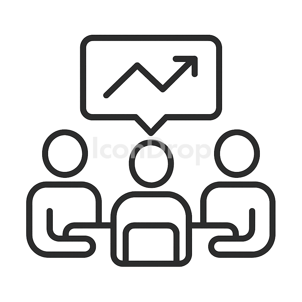Business Meeting Icon Outline