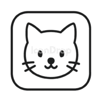 美的猫アプリアイコン(アウトライン)
