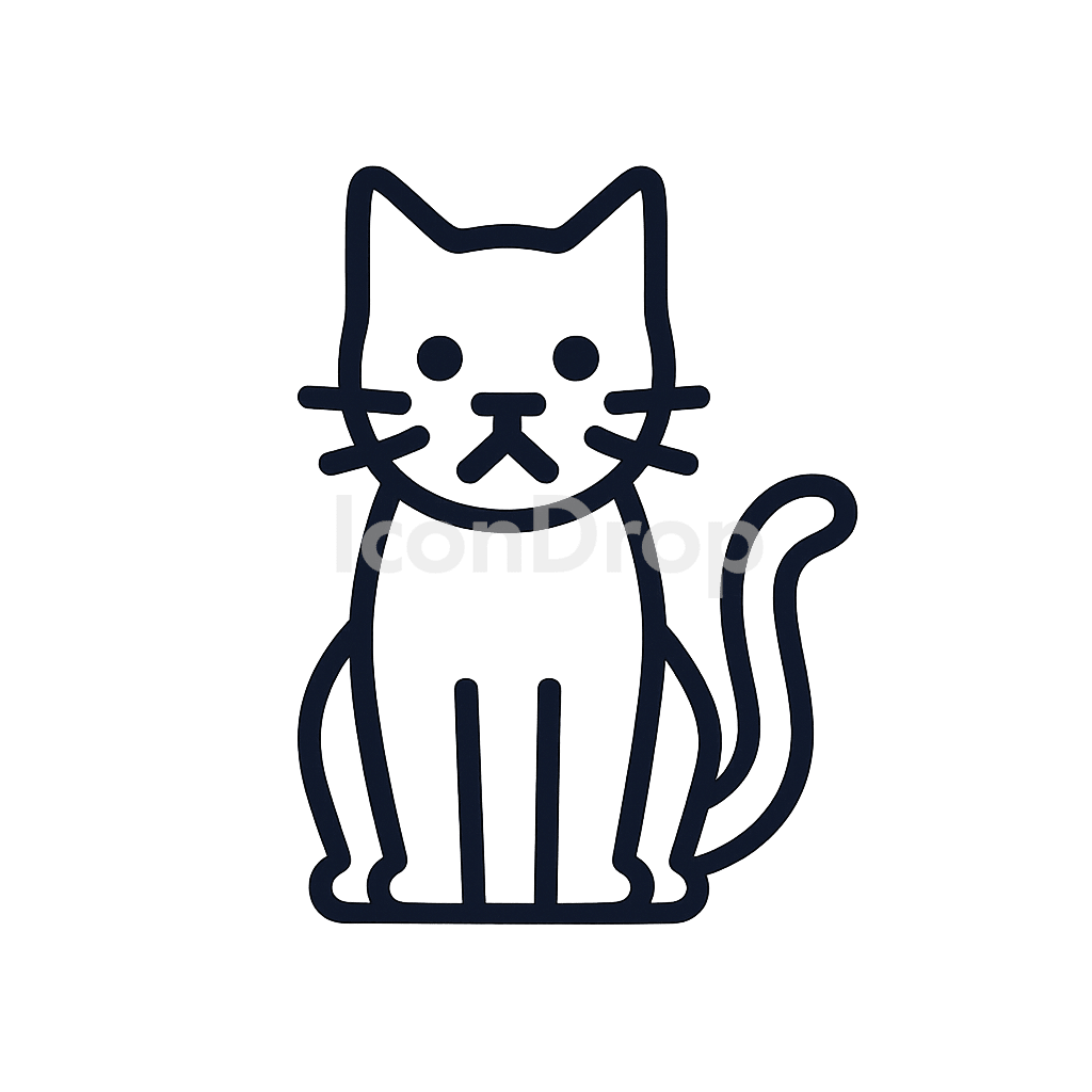 Cat Icon Outline