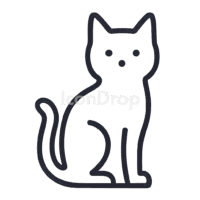 Cat Icon Silhouette Outline