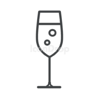 Champagne Glass Icon Outline