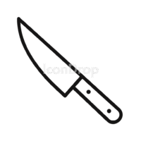 Chef Knife Icon Outline