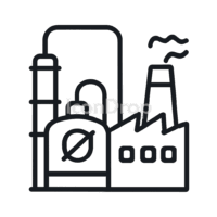Chemical Plant Icon Outline